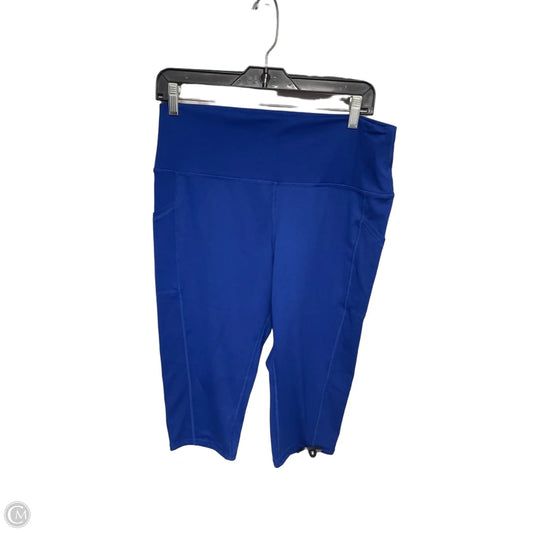 Athletic Capris By Clothes Mentor In Blue, Size: L