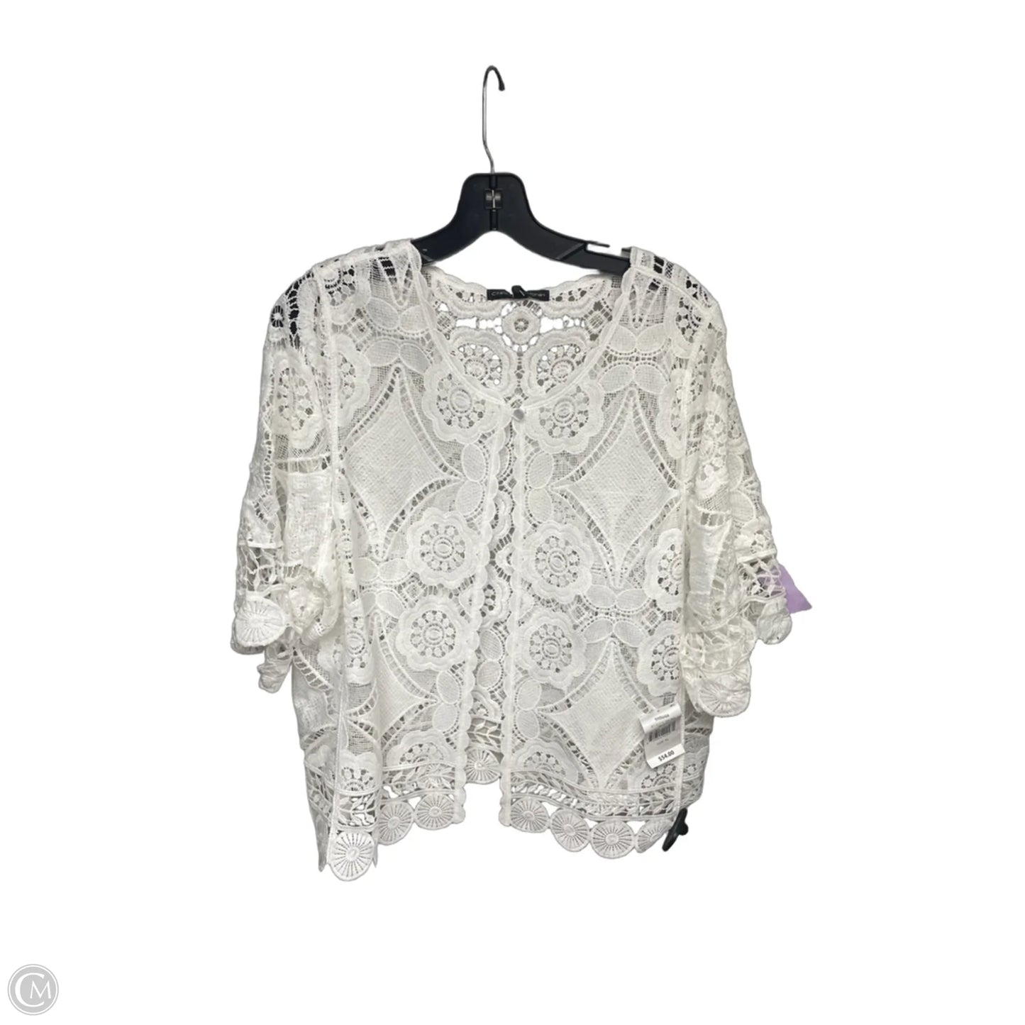 Cardigan By Chris Mclaughlin In White, Size: Xl