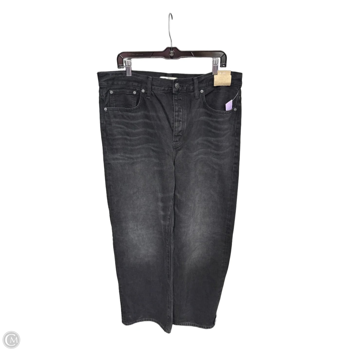Jeans Wide Leg By Madewell In Black, Size: 10