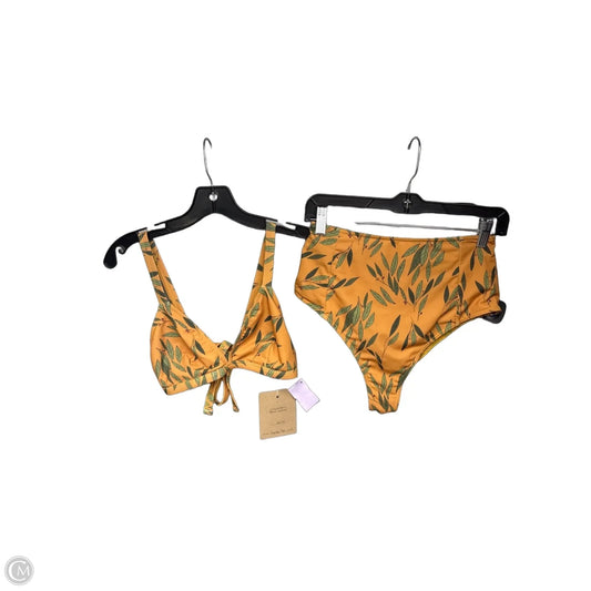 Swimsuit 2pc By Clothes Mentor In Green & Yellow, Size: 2