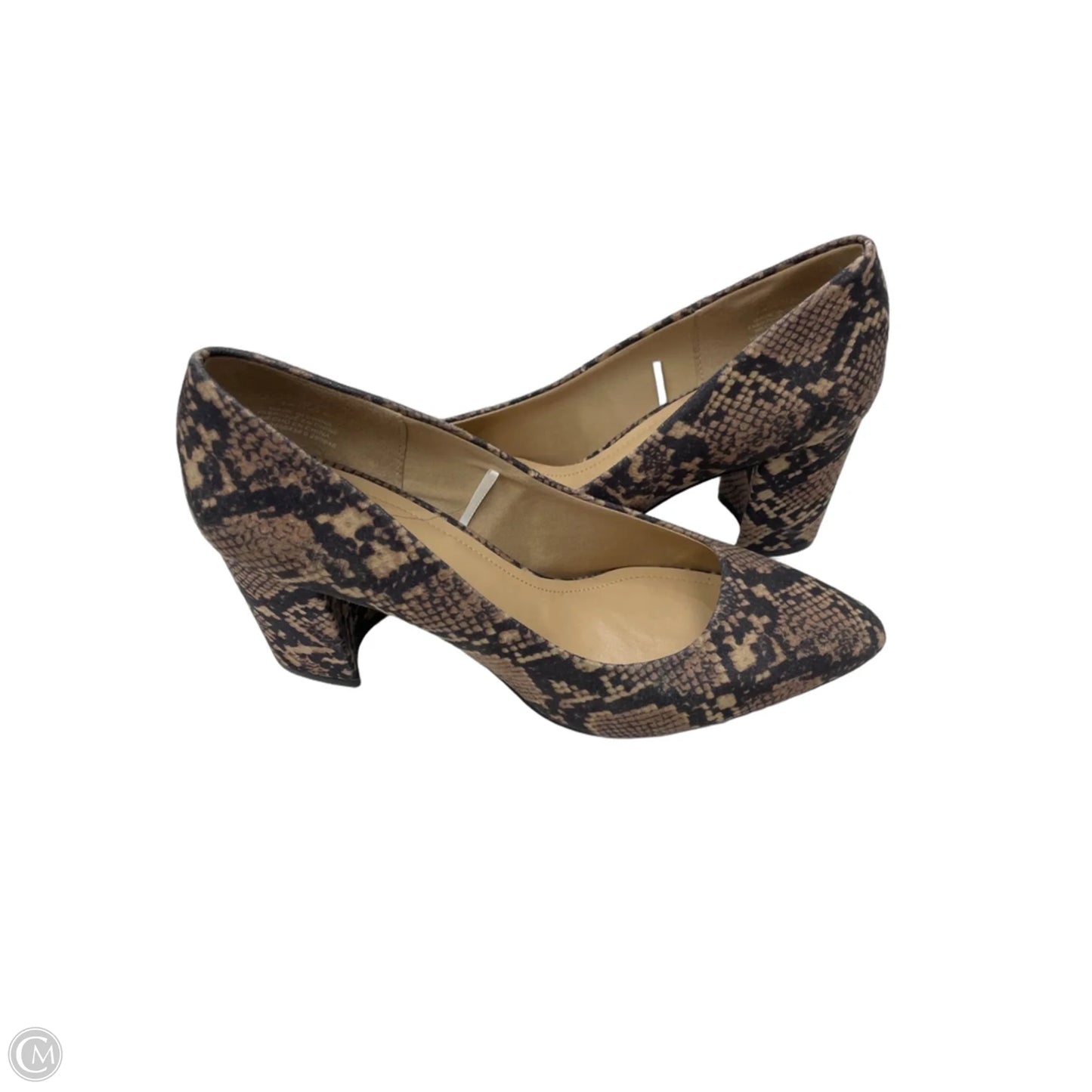 Shoes Heels Block By H&m In Snakeskin Print, Size: 9