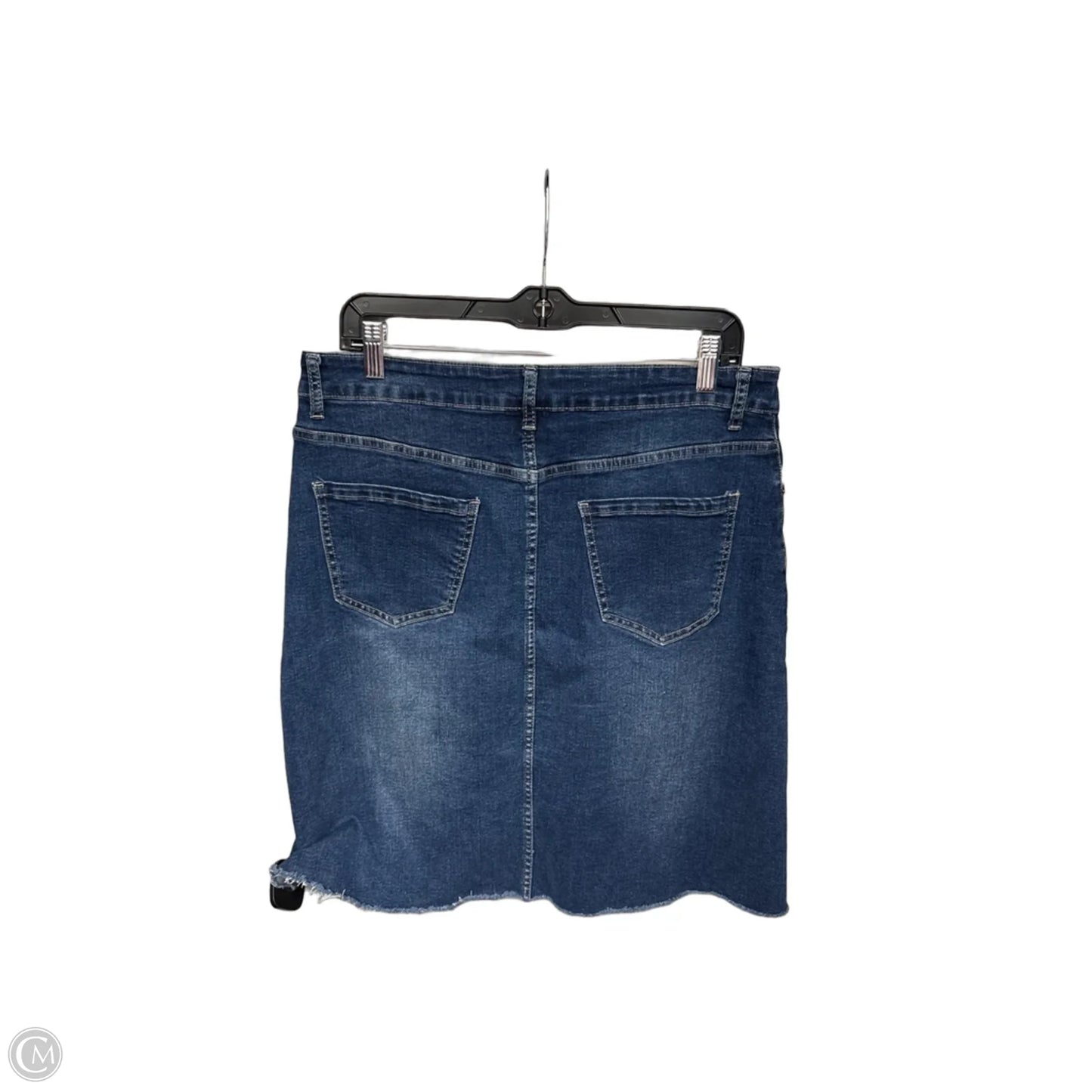 Skirt Mini & Short By Clothes Mentor In Blue Denim, Size: 12