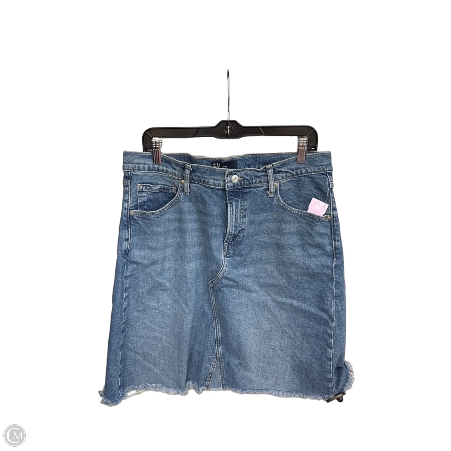 Skirt Mini & Short By Gap In Blue Denim, Size: 14