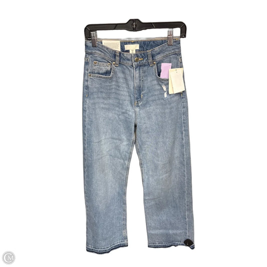 Jeans Straight By H&m In Blue Denim, Size: 4