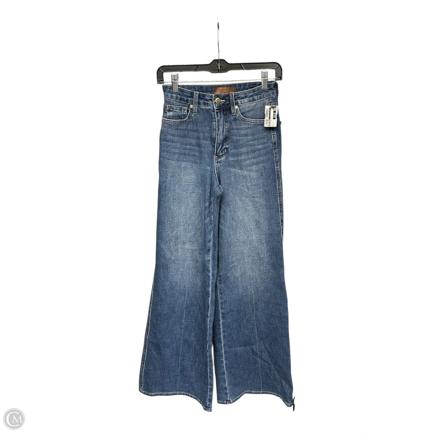 Jeans Wide Leg By Judy Blue In Blue Denim, Size: 2
