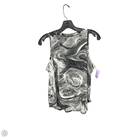 Top Sleeveless By Xersion In Grey & White, Size: Mp