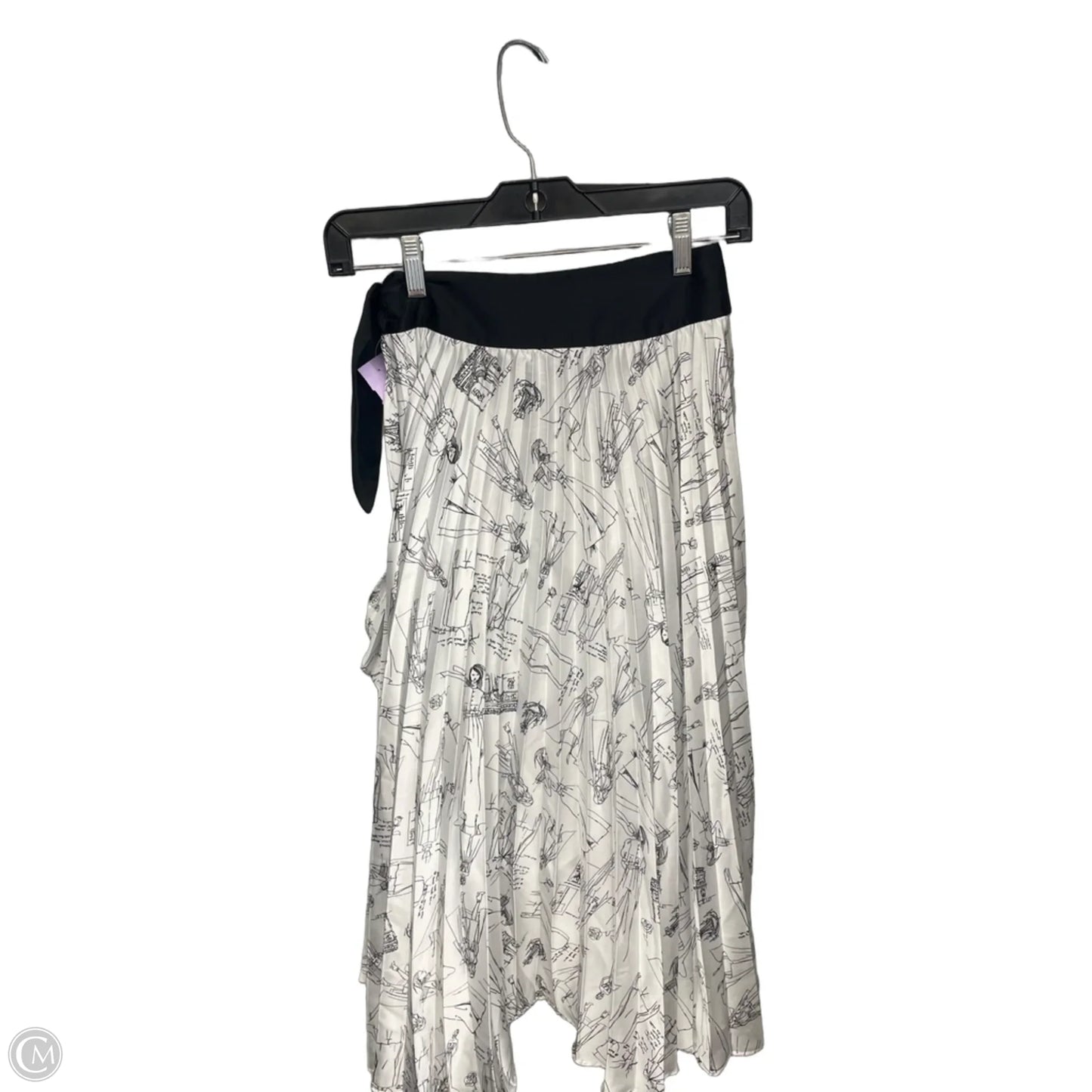 Skirt Midi By White House Black Market In Black & White, Size: 0