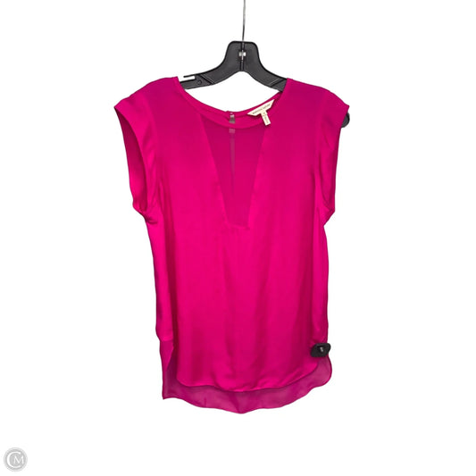 Top Sleeveless By Rebecca Taylor In Pink, Size: S