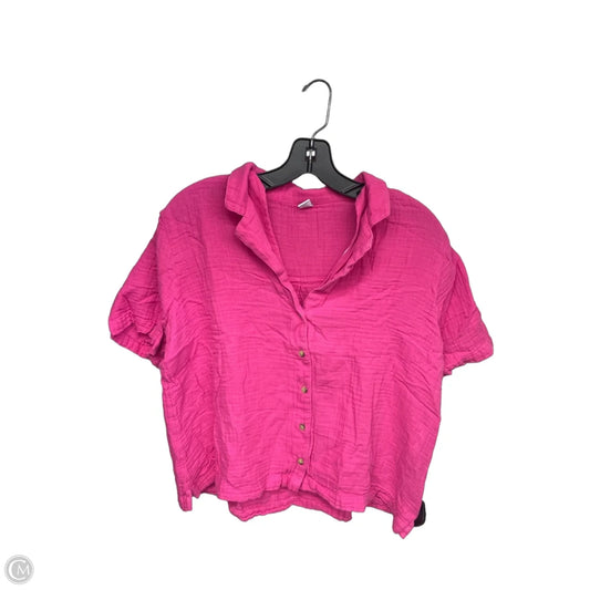Top Short Sleeve By Old Navy In Pink, Size: M