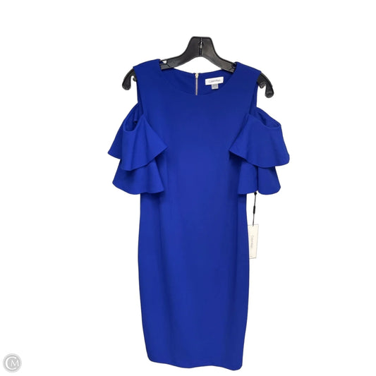 Dress Party Short By Calvin Klein In Blue, Size: 10
