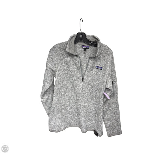 Athletic Jacket By Patagonia In Grey, Size: L