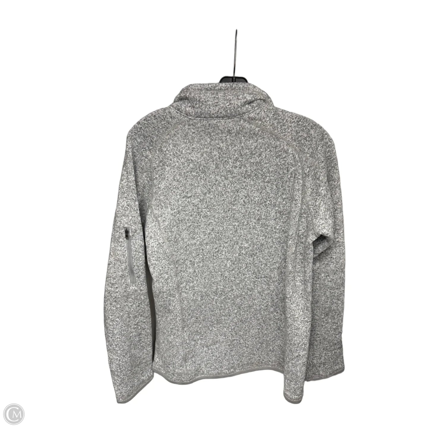 Athletic Jacket By Patagonia In Grey, Size: L