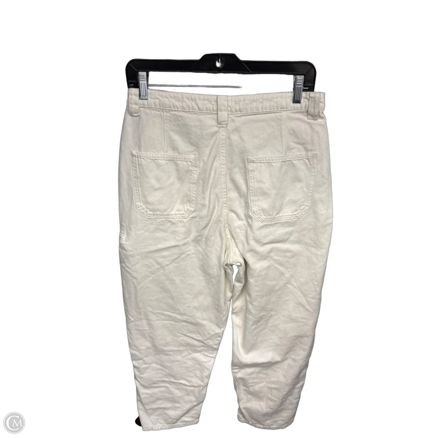 Jeans Cropped By Zara In Ivory, Size: 6