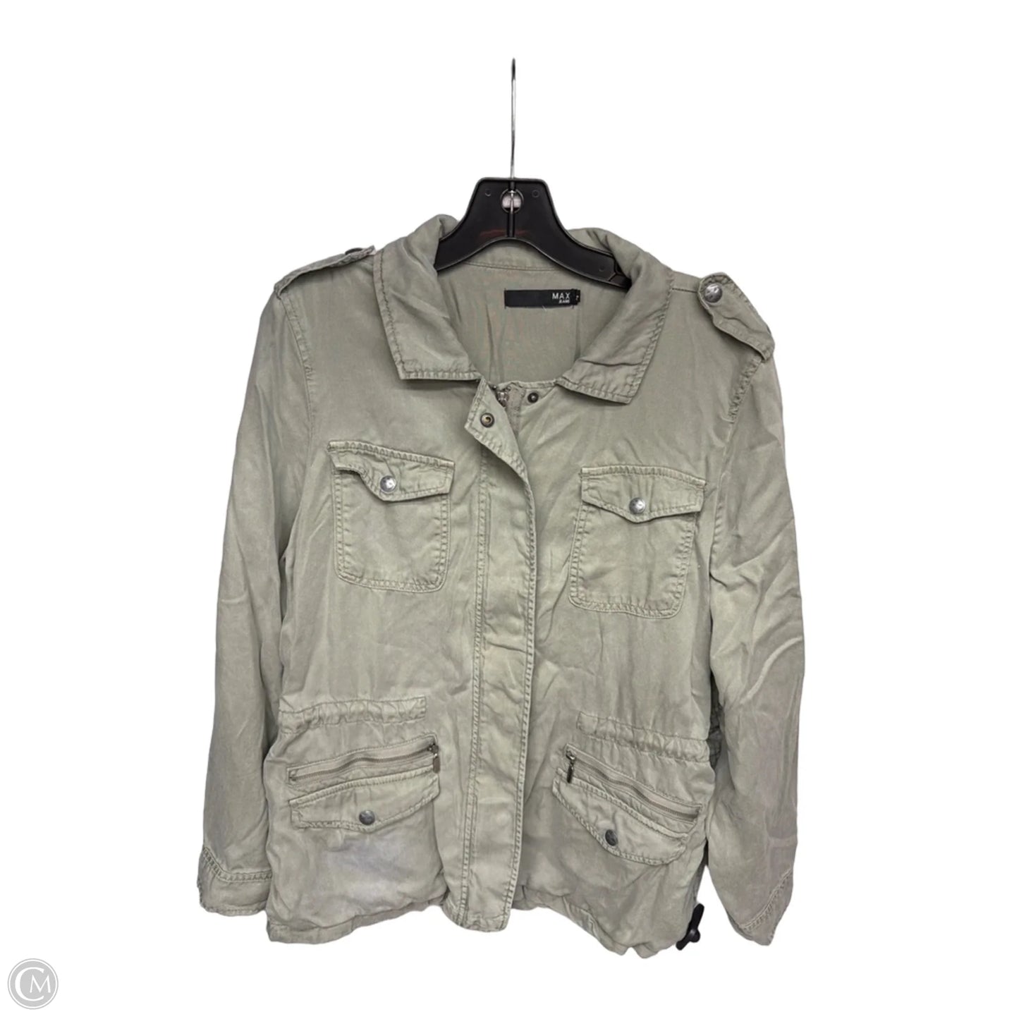 Jacket Denim By Max Jeans In Green, Size: L