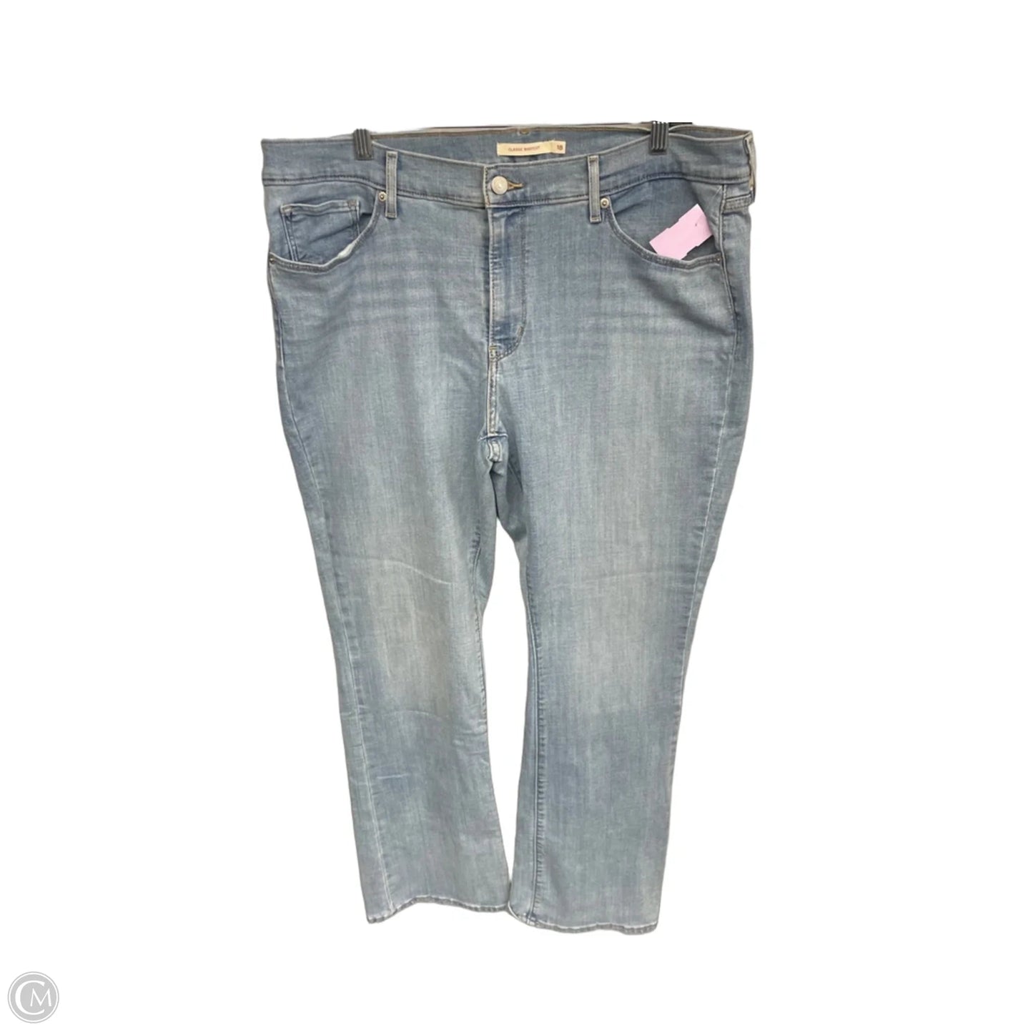 Jeans Boot Cut By Levis In Blue Denim, Size: 18