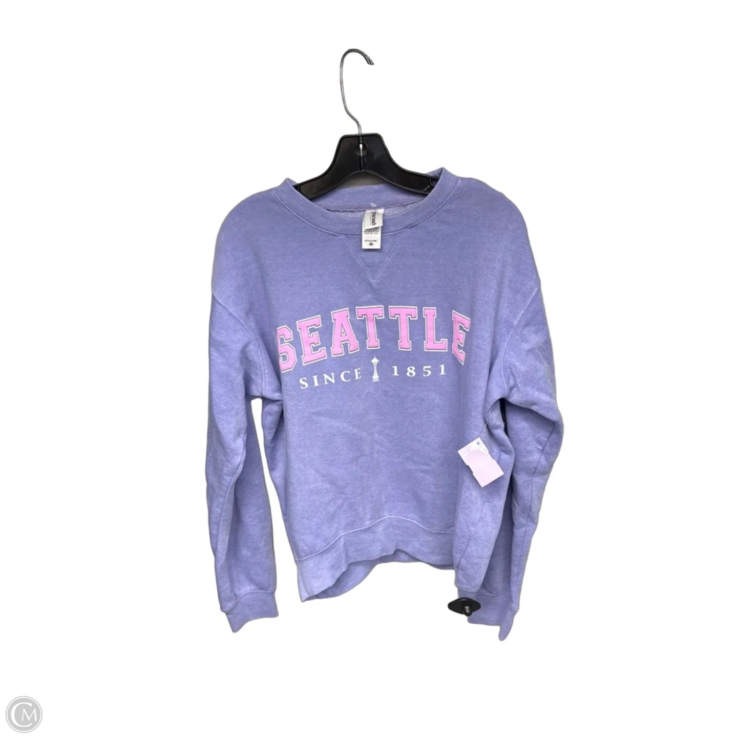 Sweatshirt Crewneck By Clothes Mentor In Purple, Size: M