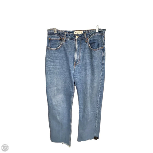 Jeans Straight By Abercrombie And Fitch In Blue Denim, Size: 6