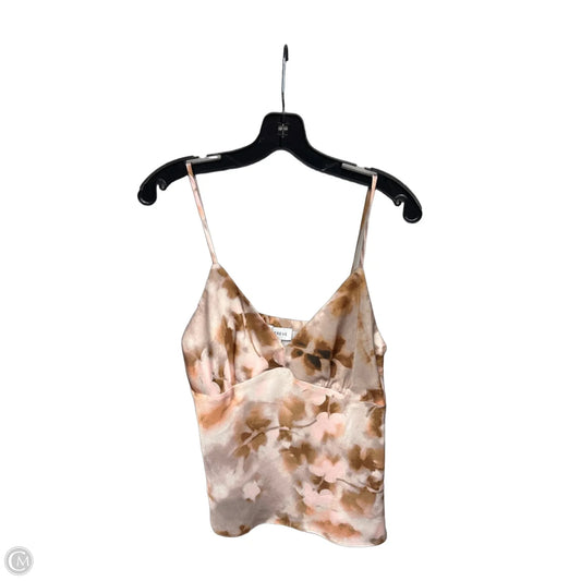 Top Sleeveless By Evereve In Orange & Pink, Size: S