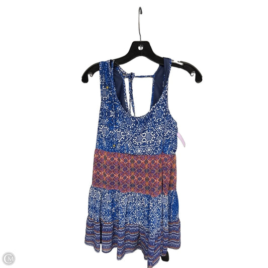Dress Casual Short By Speechless In Blue & White, Size: L