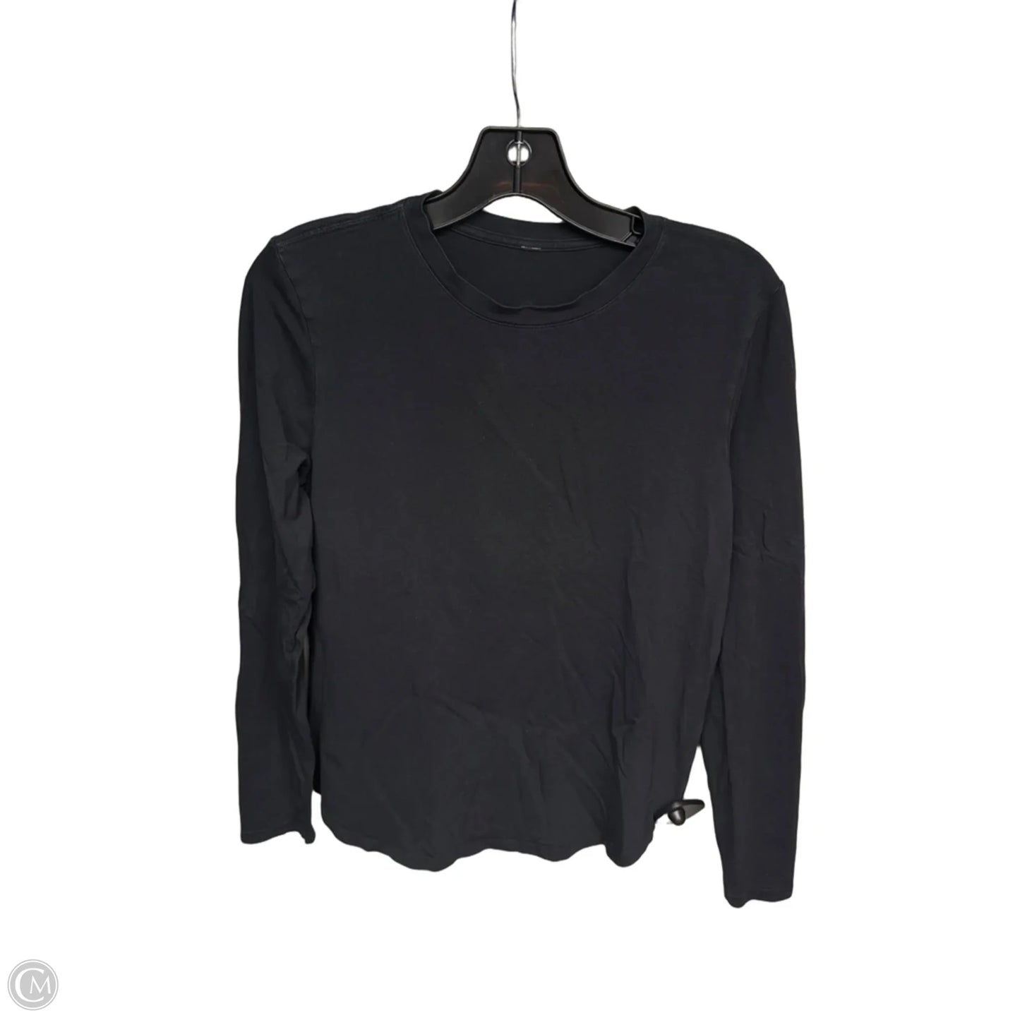 Athletic Top Long Sleeve Crewneck By Lululemon In Black, Size: S
