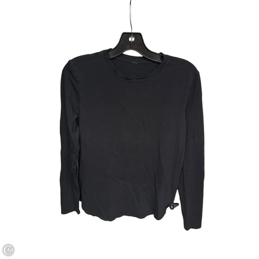 Athletic Top Long Sleeve Crewneck By Lululemon In Black, Size: S