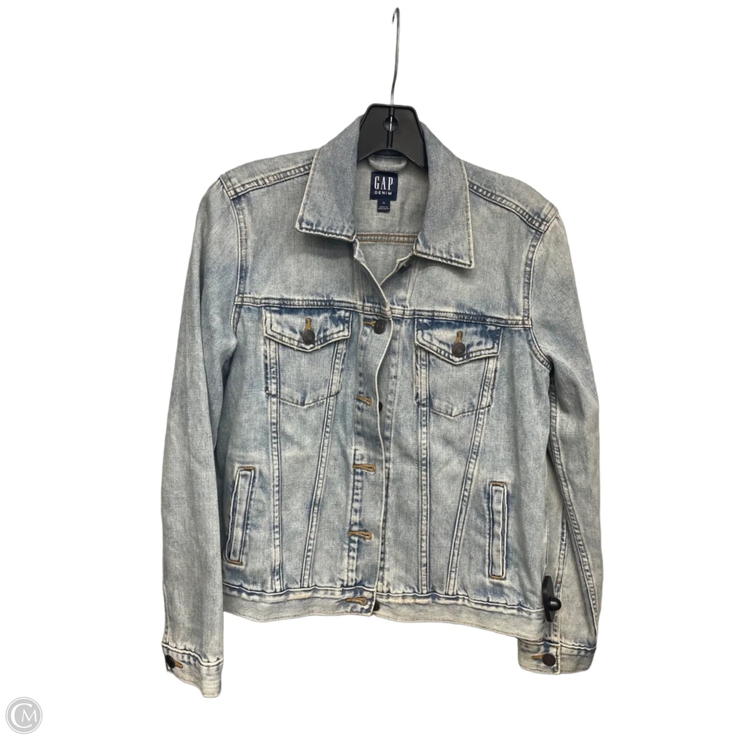 Jacket Denim By Gap In Blue Denim, Size: M