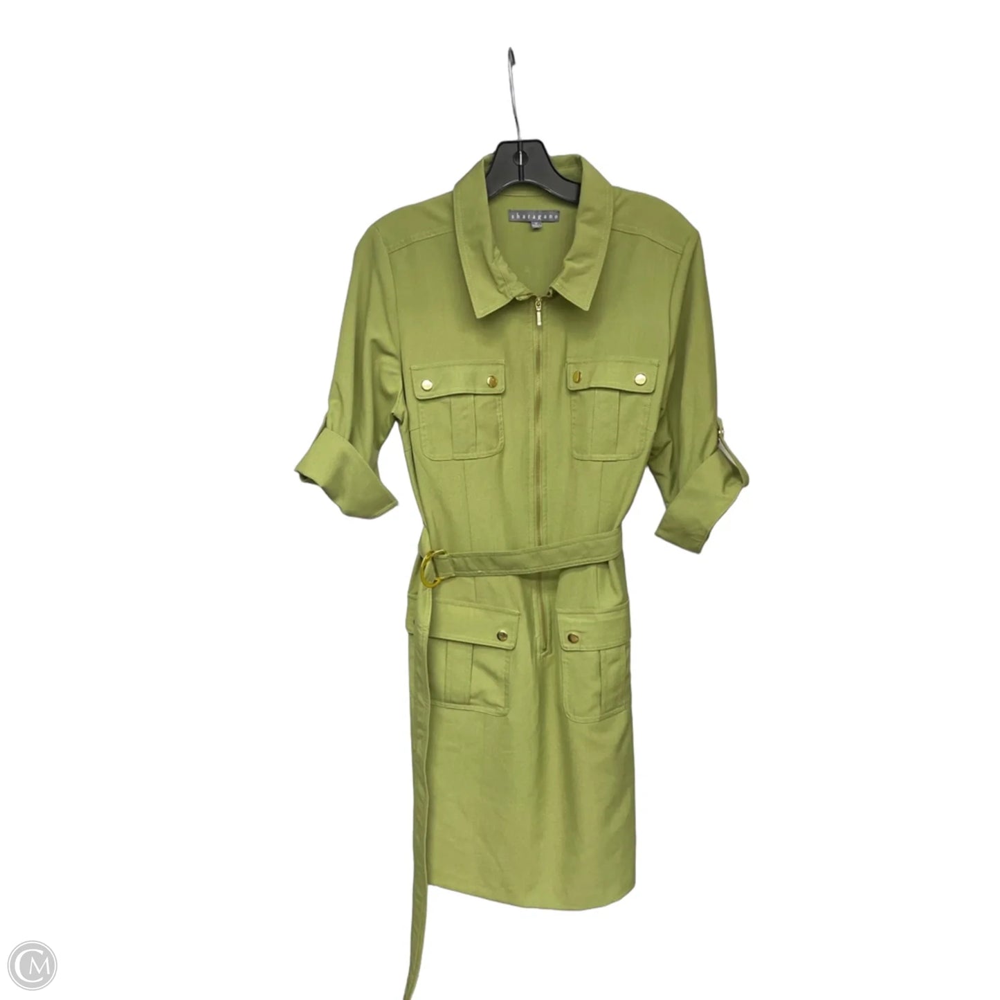 Dress Casual Midi By Sharagano In Green, Size: 12