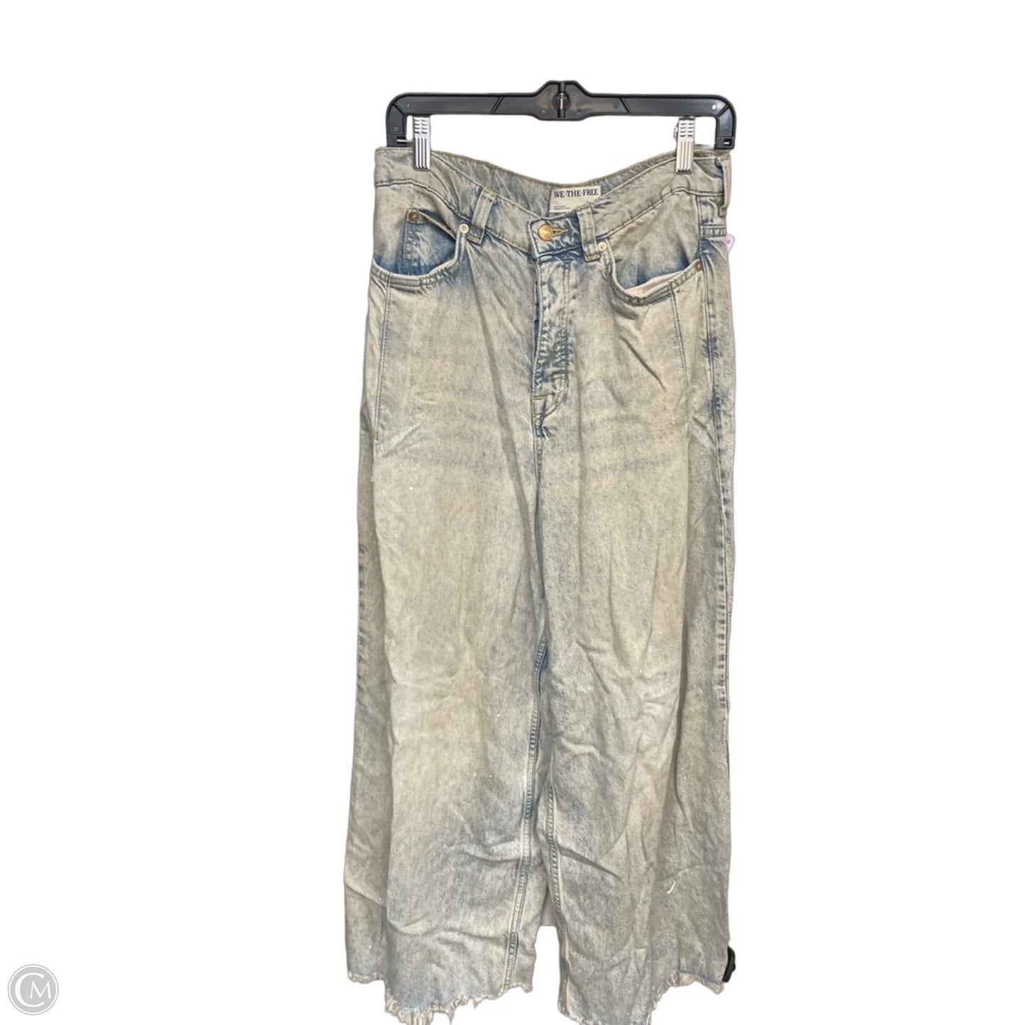 Jeans Wide Leg By We The Free In Blue Denim, Size: 8p