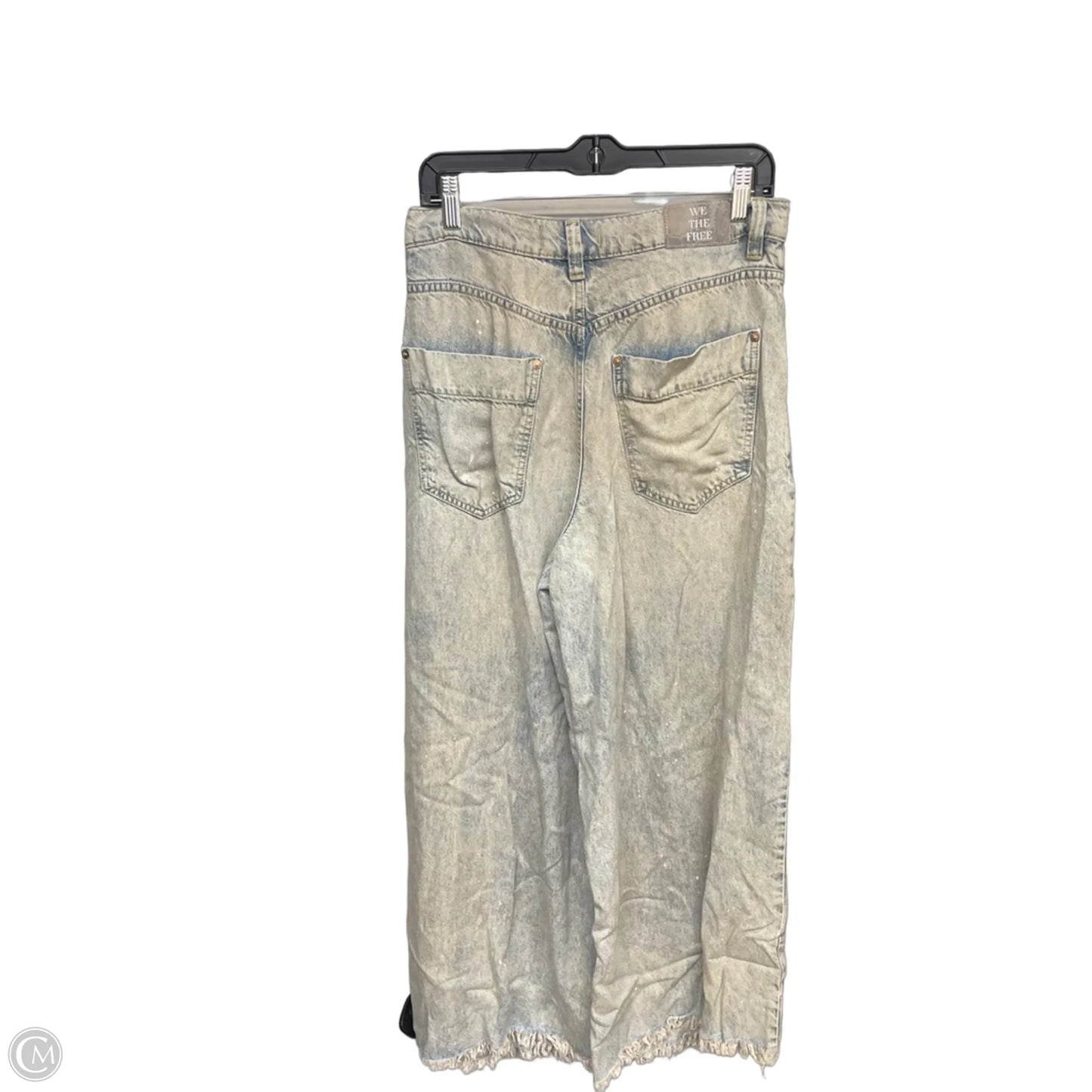 Jeans Wide Leg By We The Free In Blue Denim, Size: 8p