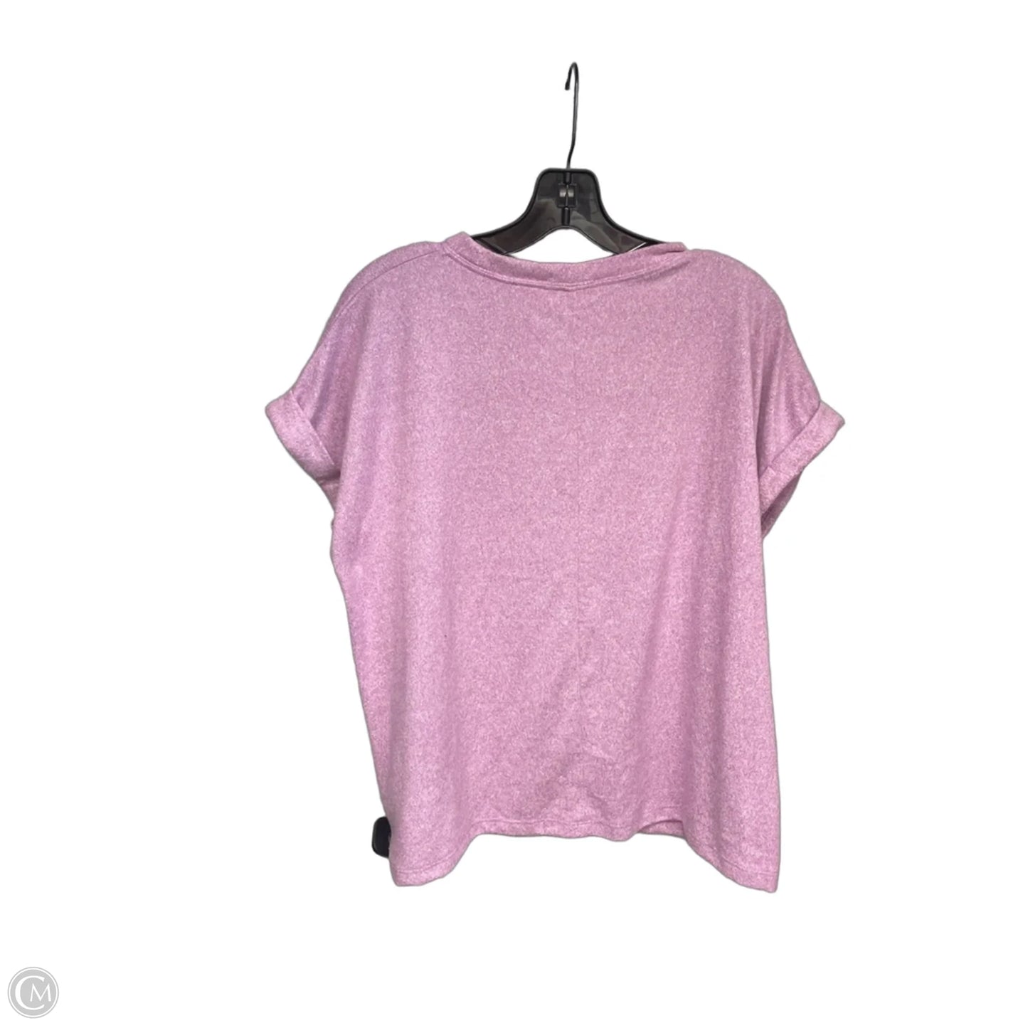 Top Short Sleeve By Zenana In Purple, Size: S