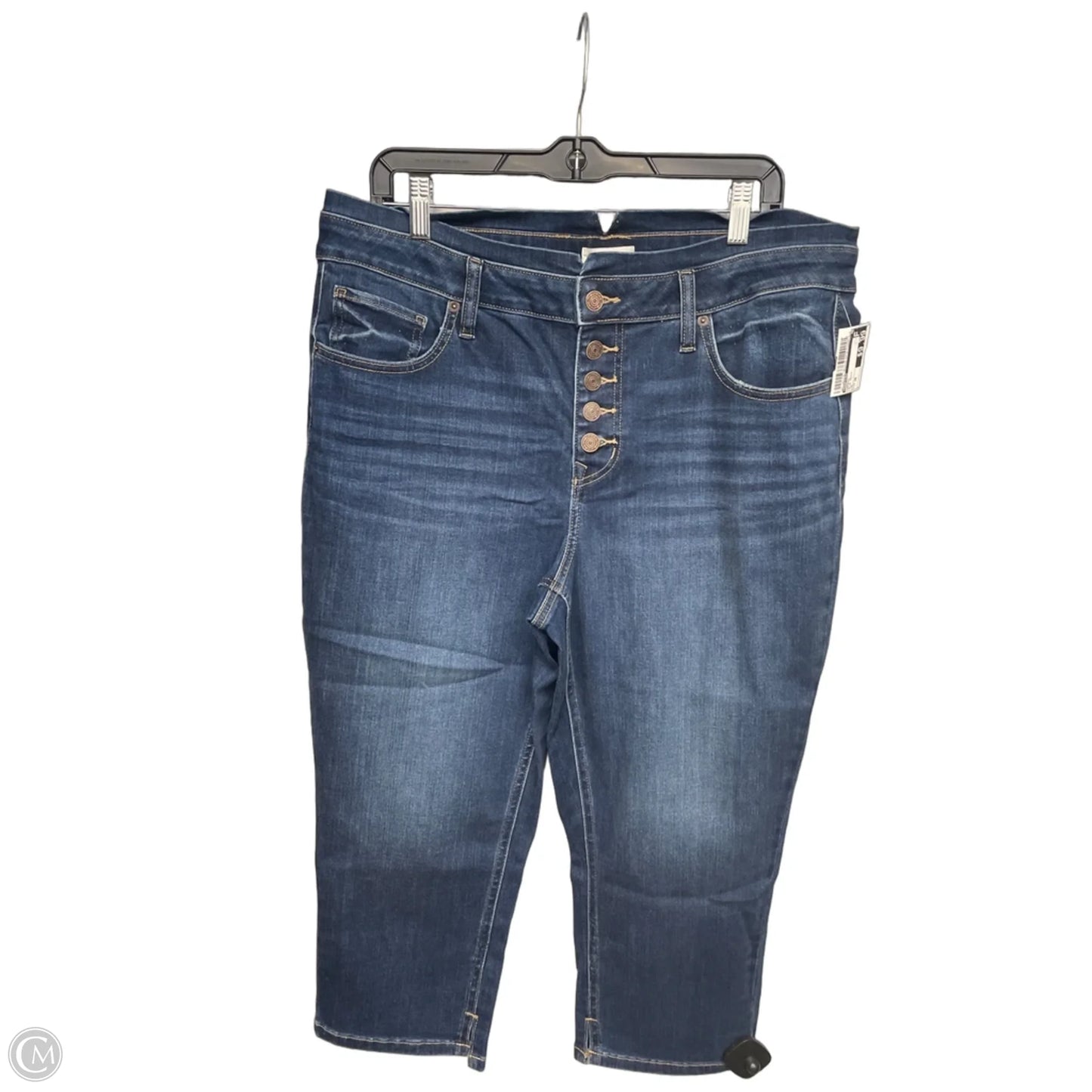 Capris By Maurices In Blue Denim, Size: 16