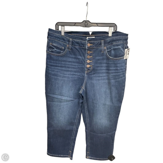 Capris By Maurices In Blue Denim, Size: 16
