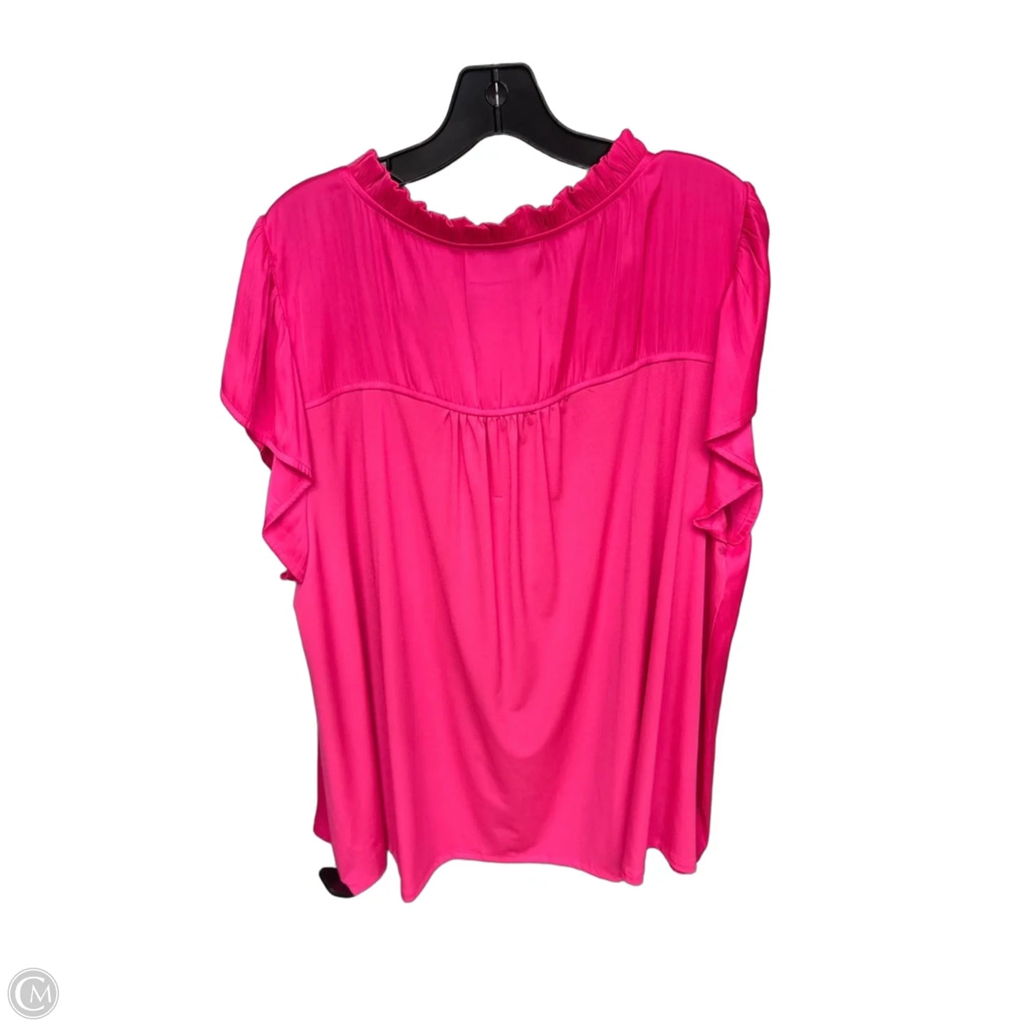 Top Short Sleeve By Lane Bryant In Pink, Size: 4x