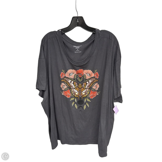 Top Short Sleeve By Torrid In Grey & Pink, Size: 4x