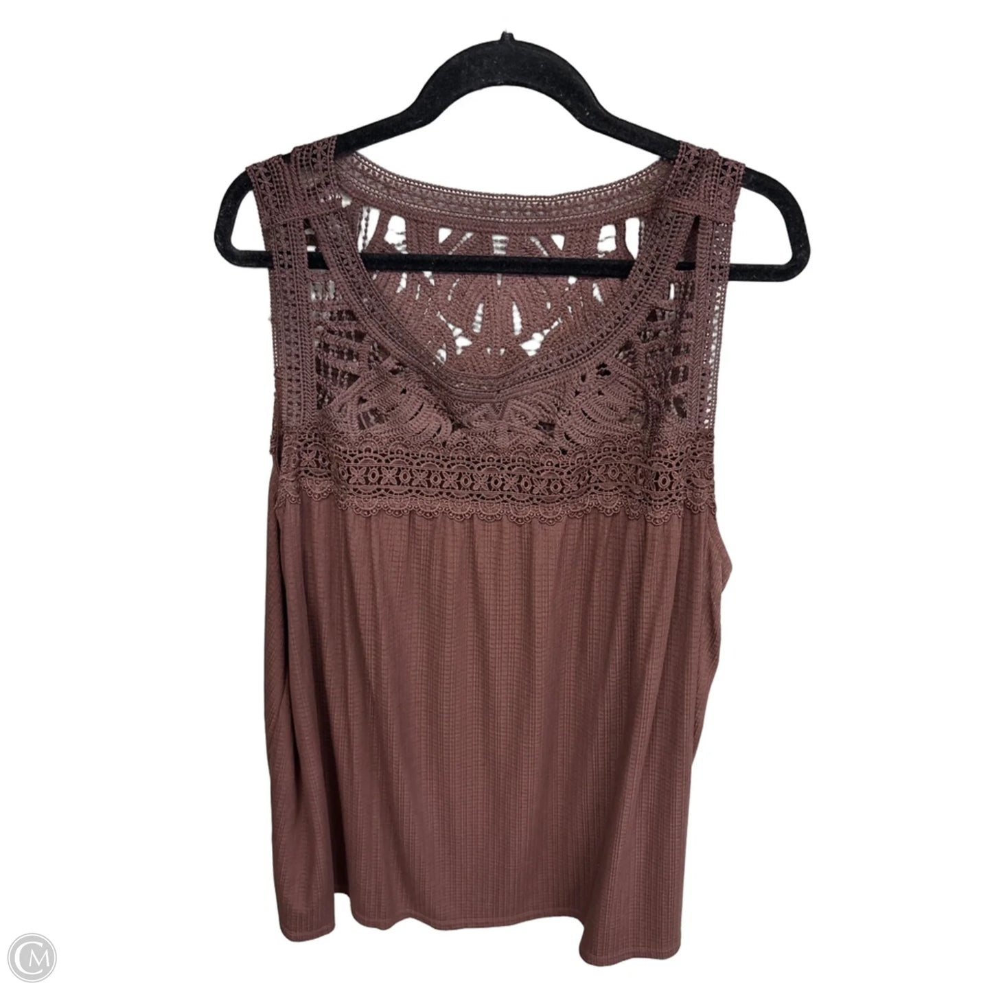 Top Sleeveless By Torrid In Brown, Size: 4x