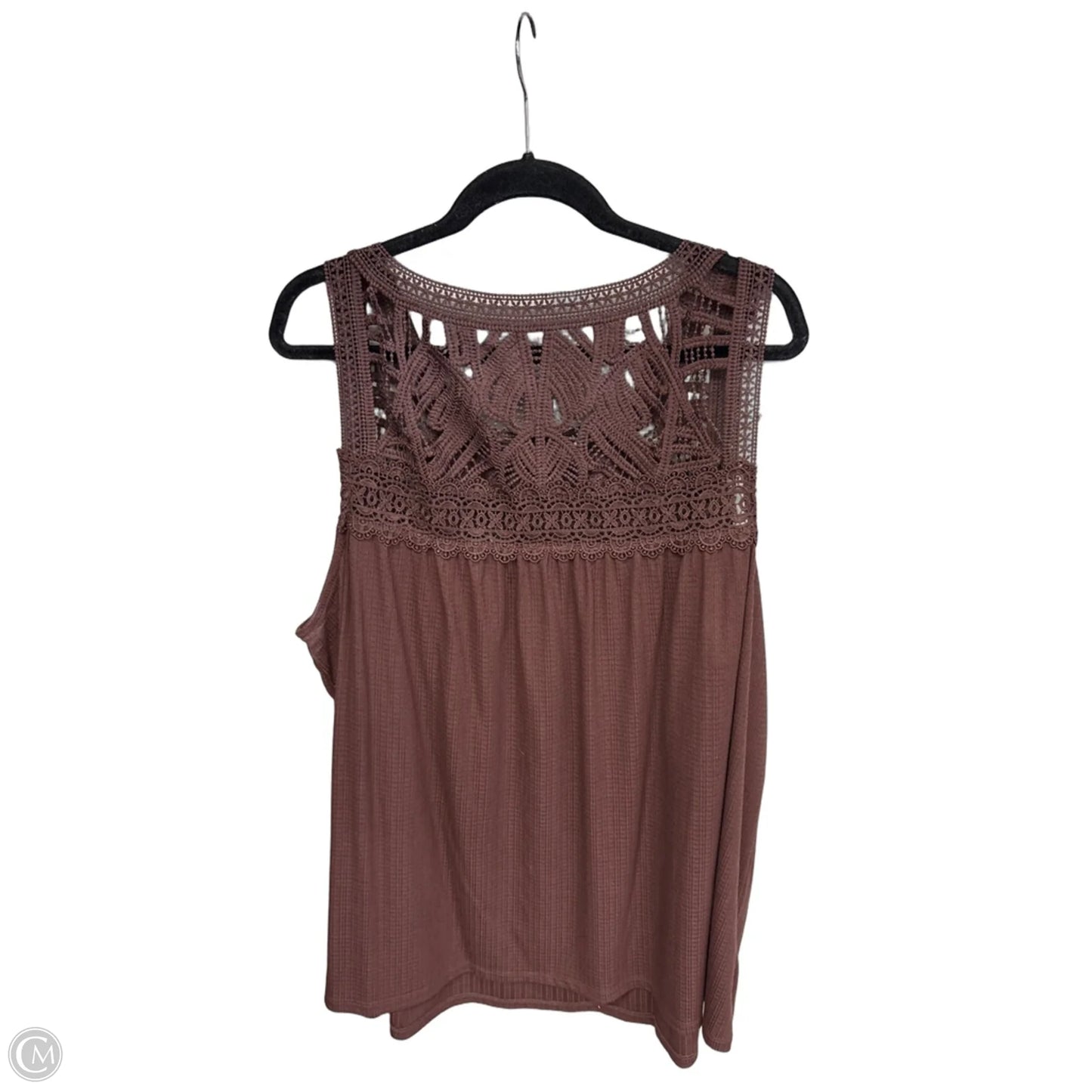 Top Sleeveless By Torrid In Brown, Size: 4x