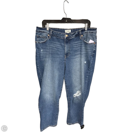 Jeans Straight By Maurices In Blue Denim, Size: 16
