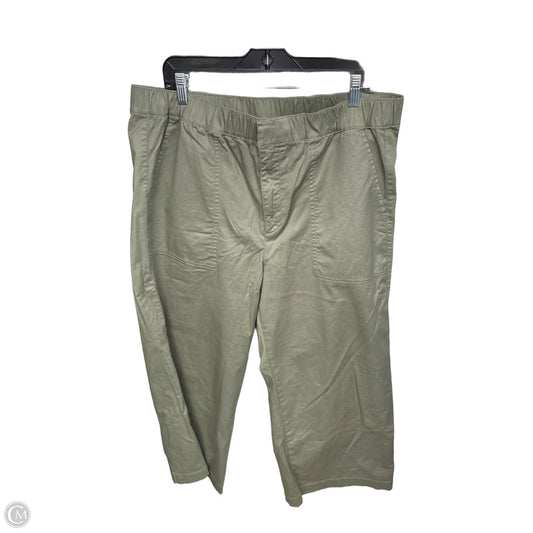 Pants Wide Leg By Gap In Green, Size: Xl