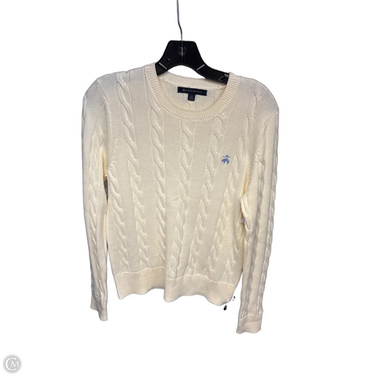 Sweater By Brooks Brothers In Yellow, Size: M