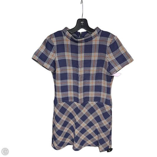 Dress Casual Midi By Brooks Brothers In Blue & Cream, Size: 6
