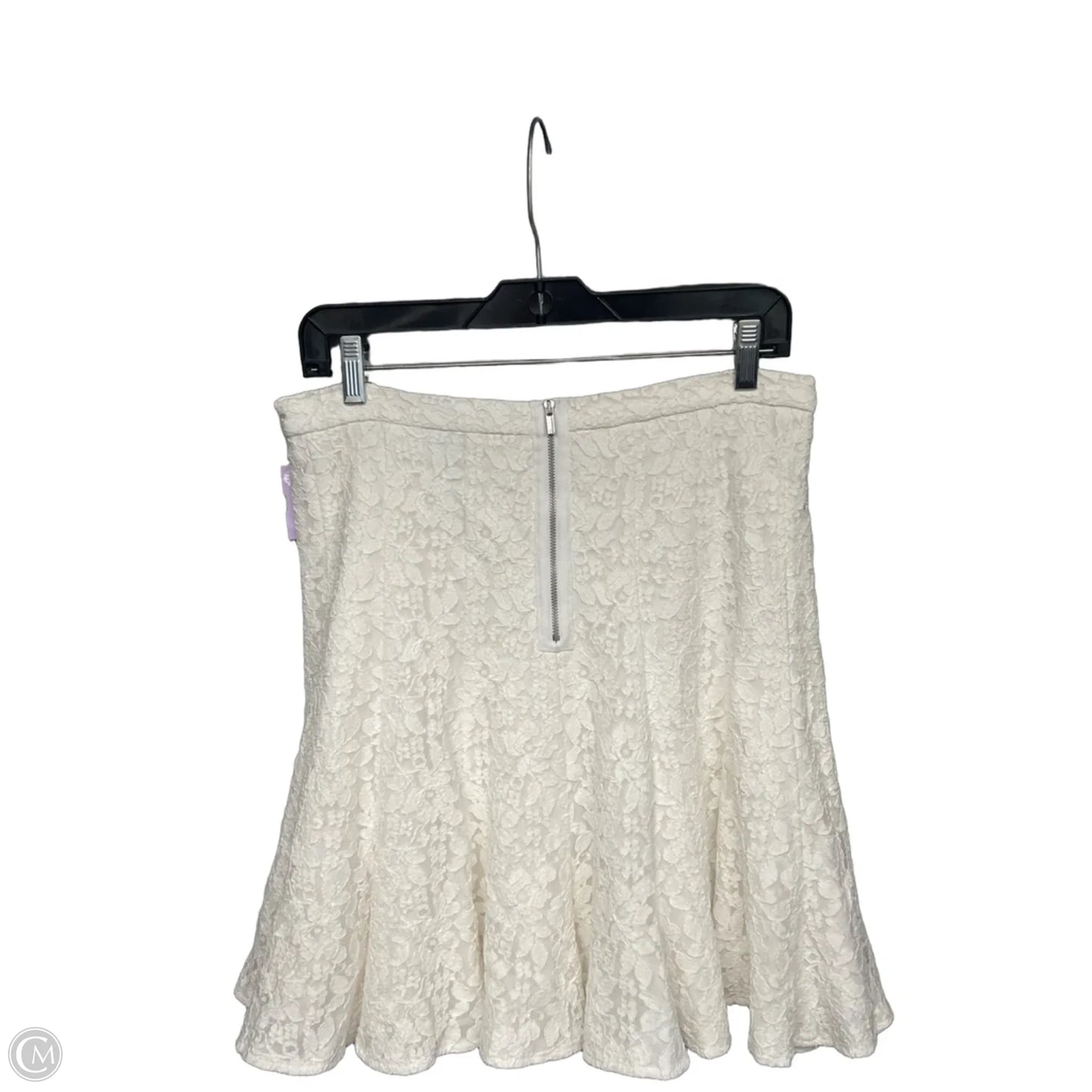 Skirt Mini & Short By Bcbgmaxazria In White, Size: 10