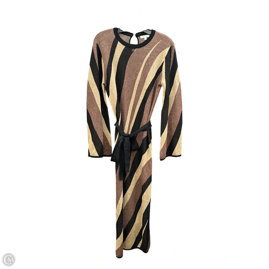 Dress Casual Maxi By Flying Tomato In Black & Brown, Size: L