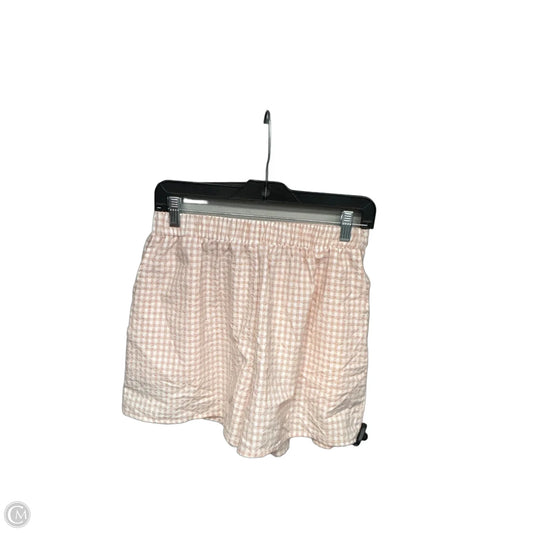 Shorts By Clothes Mentor In Orange & White, Size: M