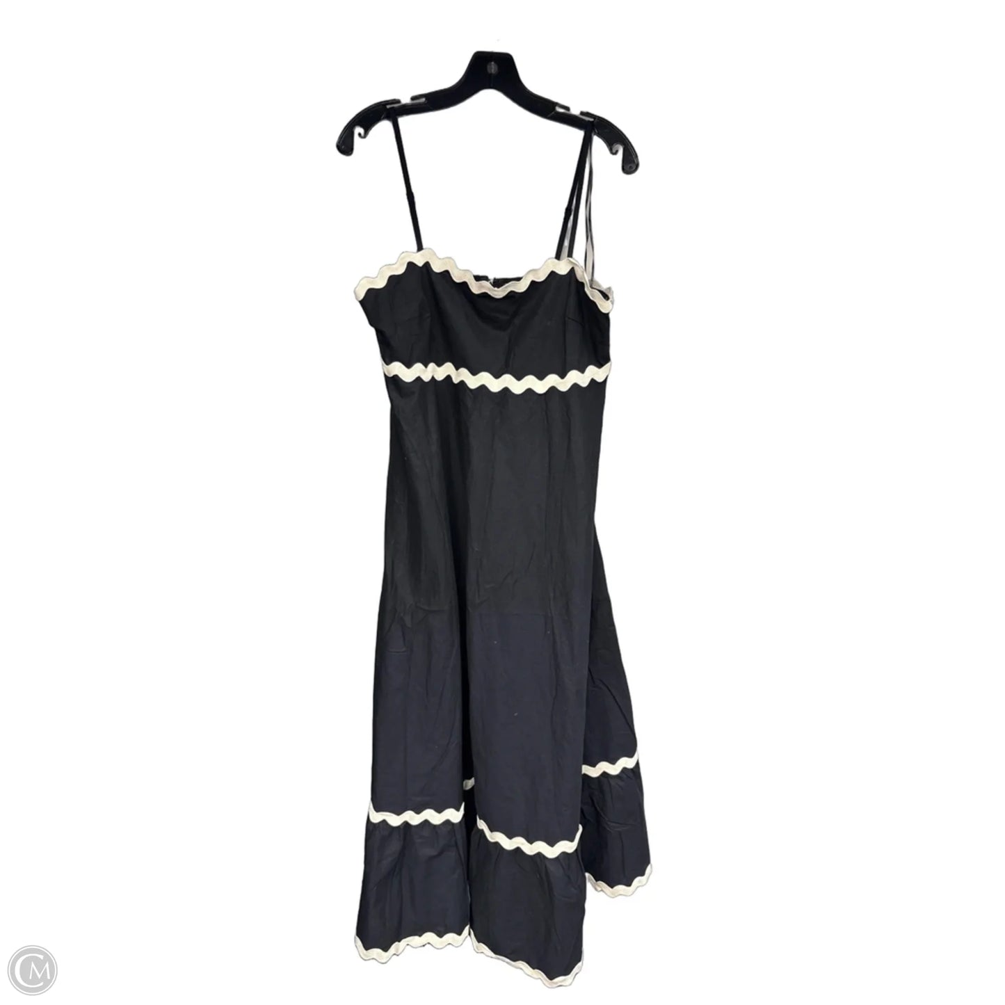 Dress Casual Maxi By Petal & Pup In Black & Cream, Size: Xl