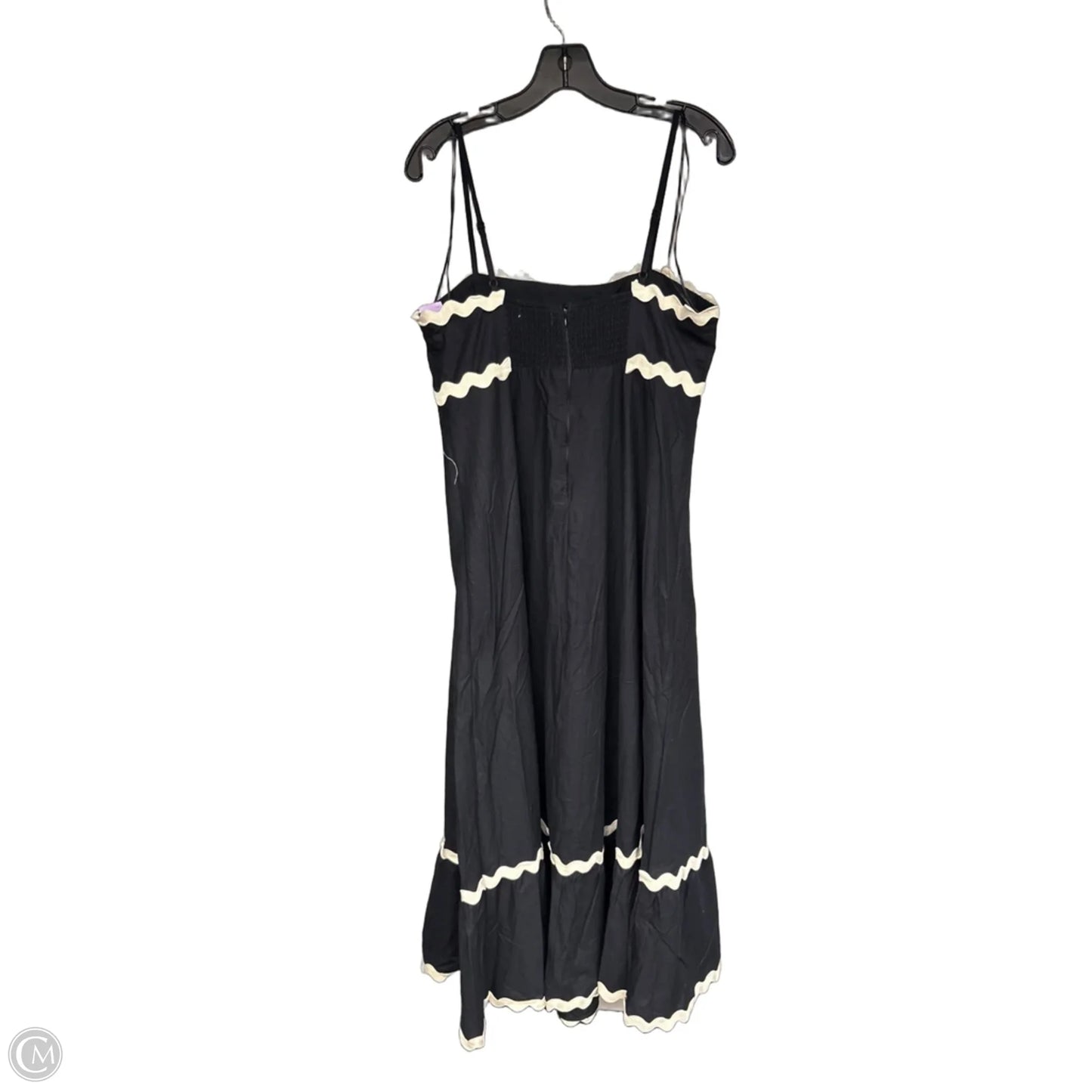 Dress Casual Maxi By Petal & Pup In Black & Cream, Size: Xl