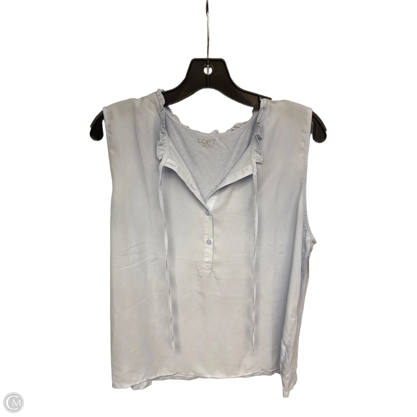 Top Sleeveless By Loft In Blue, Size: S