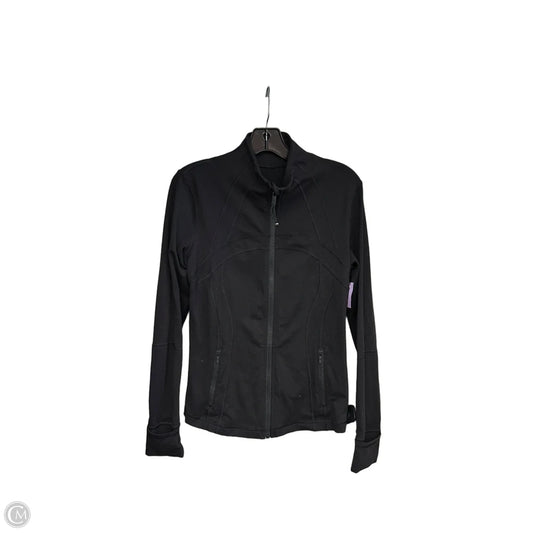 Athletic Jacket By Lululemon In Black, Size: 8