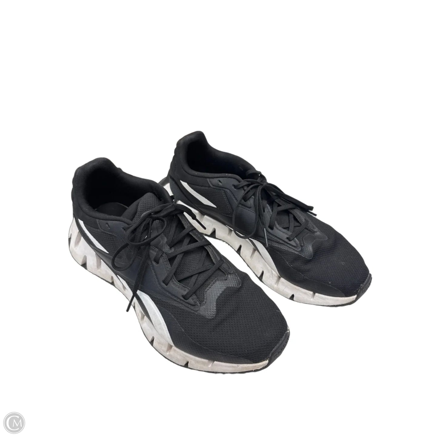 Shoes Athletic By Reebok In Black & White, Size: 8.5