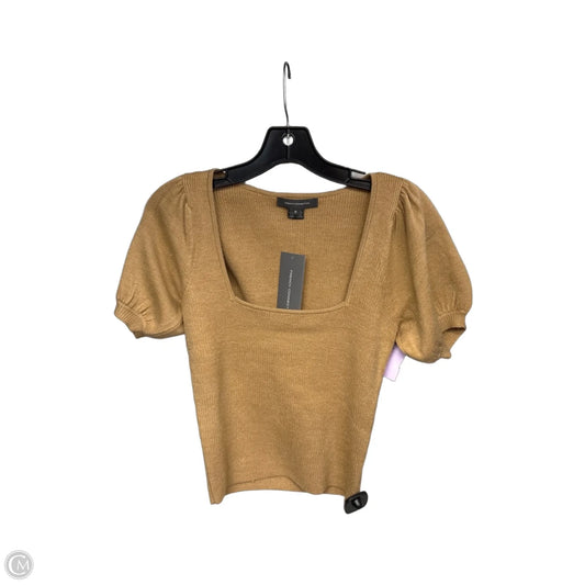 Top Short Sleeve By French Connection In Tan, Size: S