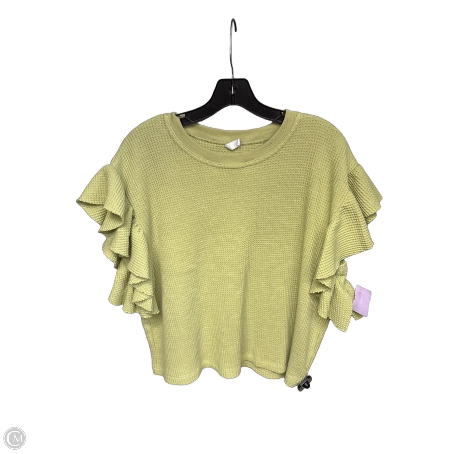 Top Short Sleeve By Wishlist In Green, Size: S